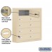 Salsbury Cell Phone Storage Locker - 5 Door High Unit (5 Inch Deep Compartments) - 10 B Doors - Sandstone - Surface Mounted - Master Keyed Locks
